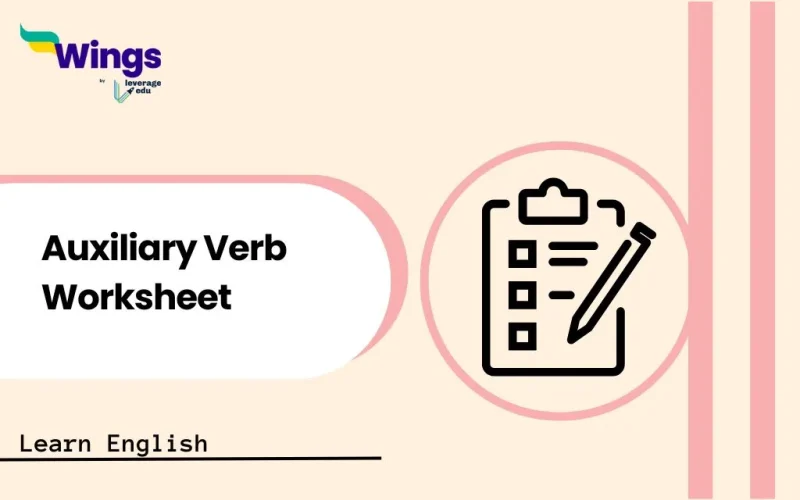 Auxiliary Verb Worksheet