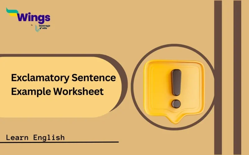 Exclamatory Sentence Example Worksheet