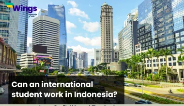 Can an international student work in Indonesia