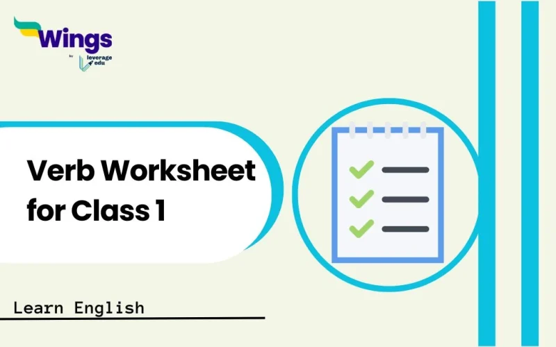 Verb Worksheet for Class 1