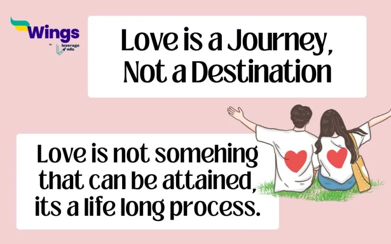 Love is a Journey, Not a Destination