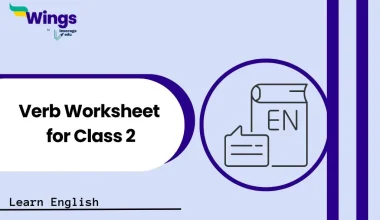 Verb Worksheet for Class 2