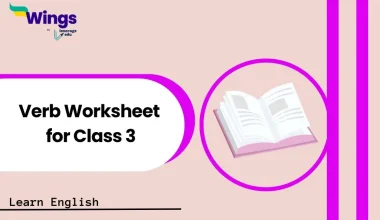 Verb Worksheet for Class 3