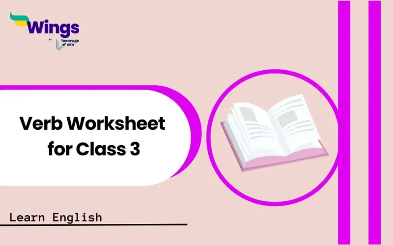 Verb Worksheet for Class 3