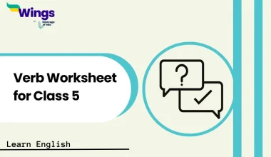 Verb Worksheet for Class 5