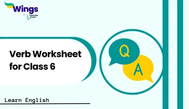 Verb Worksheet for Class 6