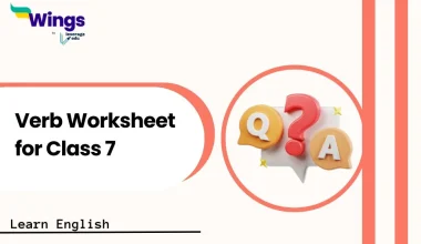 Verb Worksheet for Class 7