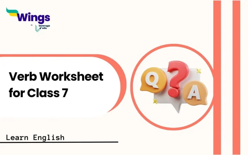 Verb Worksheet for Class 7