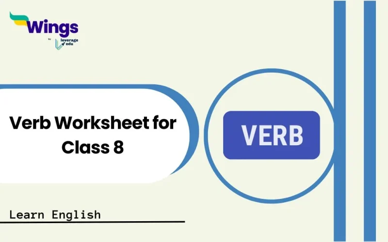 Verb Worksheet for Class 8
