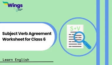 Subject Verb Agreement Worksheet for Class 6