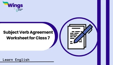Subject Verb Agreement Worksheet for Class 7