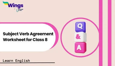 Subject Verb Agreement Worksheet for Class 8