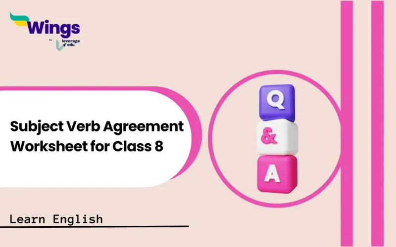 Subject Verb Agreement Worksheet for Class 8
