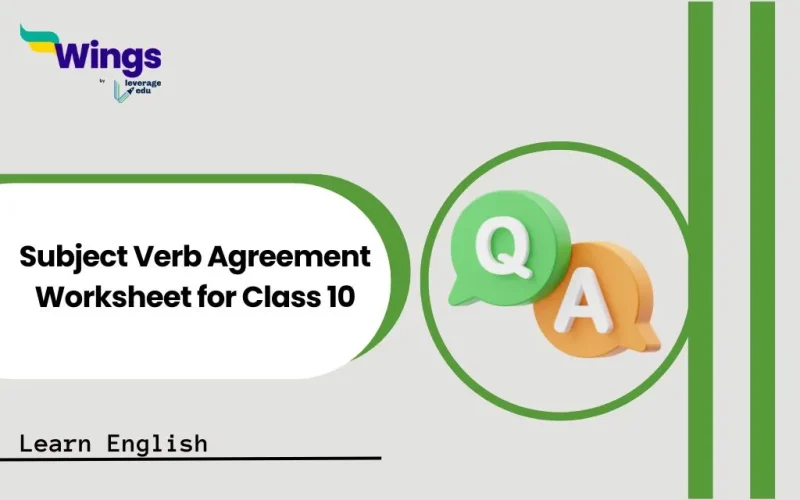 Subject Verb Agreement Worksheet for Class 10