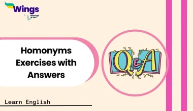 Homonyms Exercises with Answers