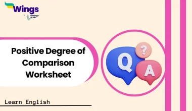 Positive Degree of Comparison Worksheet