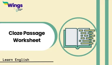Cloze Passage Worksheet