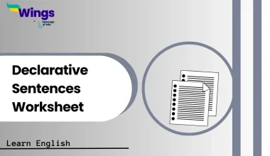 Declarative Sentences Worksheet