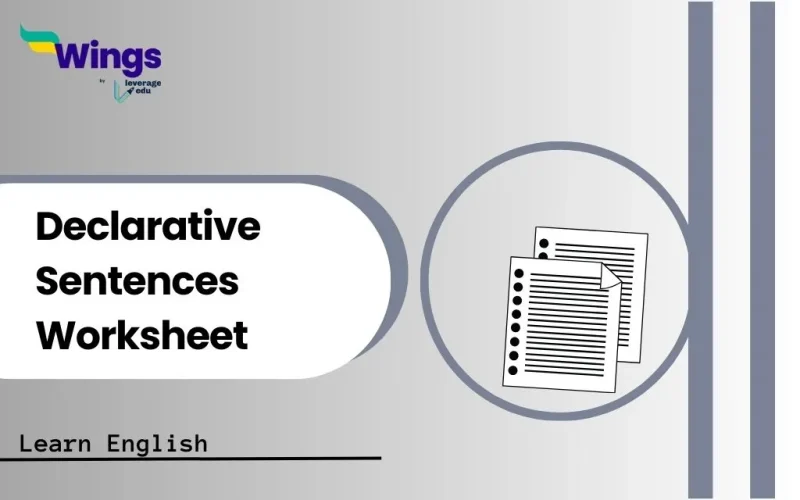 Declarative Sentences Worksheet