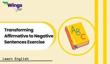 Transforming Affirmative to Negative Sentences Exercise