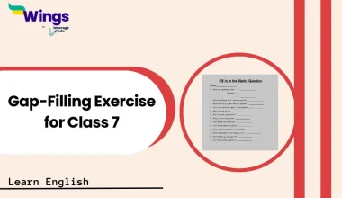 Gap filling exercise for class 7