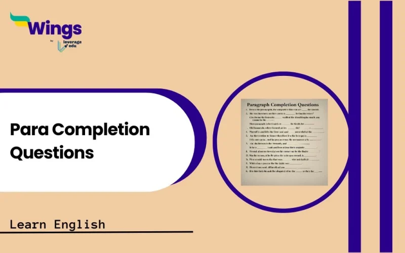 Para Completion Questions