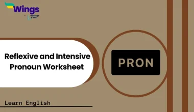 Reflexive and Intensive Pronoun Worksheet