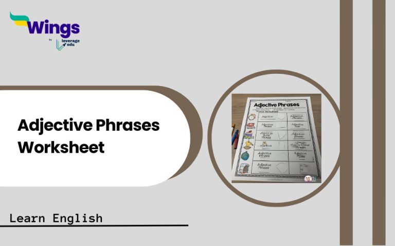 Adjective Phrases Worksheet With Answers: Download Free PDF - Leverage ...