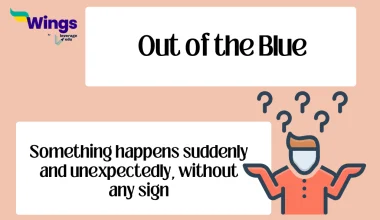 out of the blue idiom meaning
