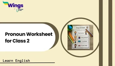 Pronoun Worksheet for Class 2