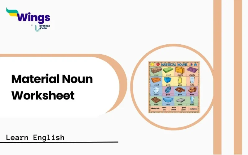 material noun worksheet