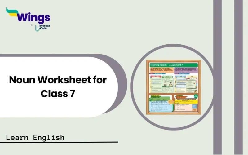 Noun Worksheet for Class 7 with answers