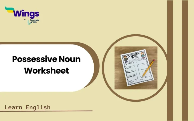 Possessive Noun Worksheet