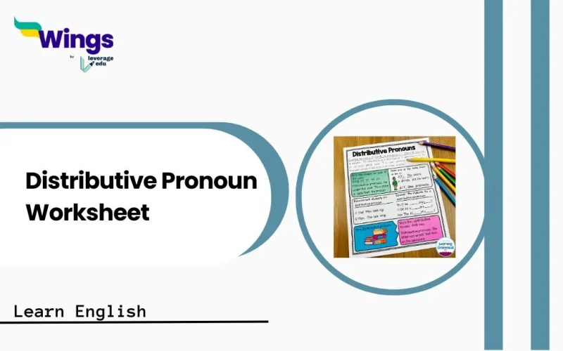 Distributive Pronoun Worksheet with answers