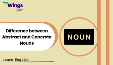 Difference between abstract and concrete nouns