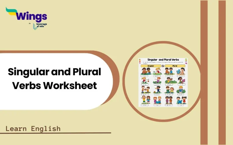 Singular and Plural Verbs Worksheet With Answers