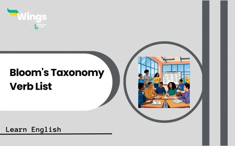 Bloom's Taxonomy Verb List