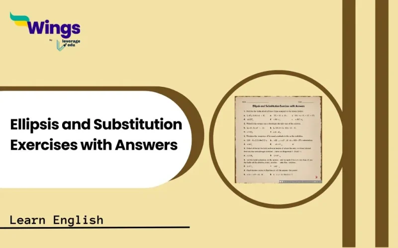 Ellipsis and Substitution exercises with answers