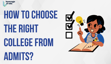 How to choose the right college from admits