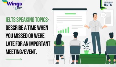 Describe a time when you missed or were late for an important meeting/event.