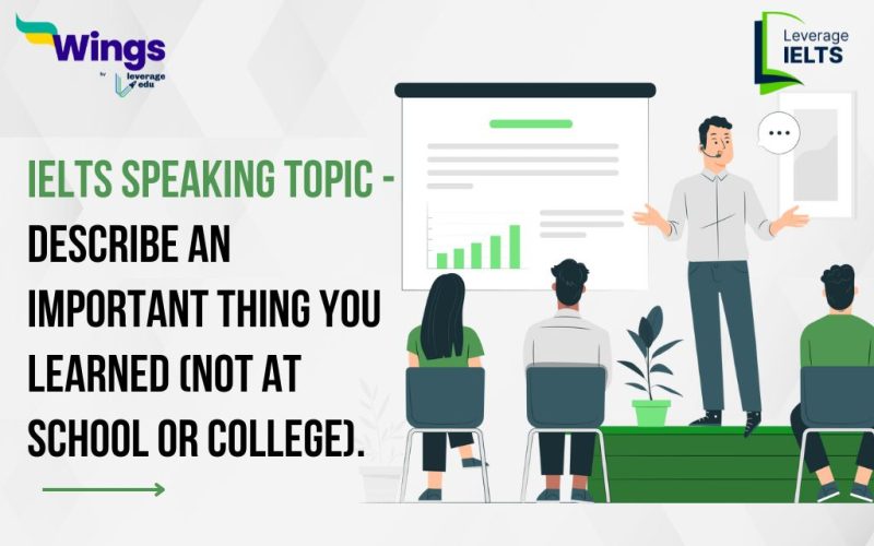 Describe an important thing you learned (not at school or college).