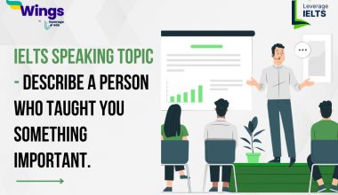 Describe a person who taught you something important.