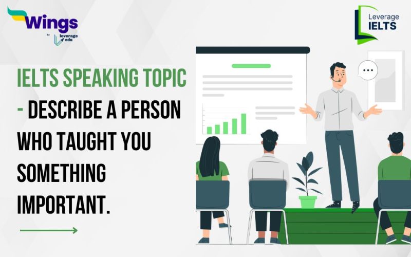 Describe a person who taught you something important.