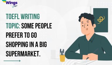 Some people prefer to go shopping in a big supermarket. Some people like to go shopping in small stores near the community.