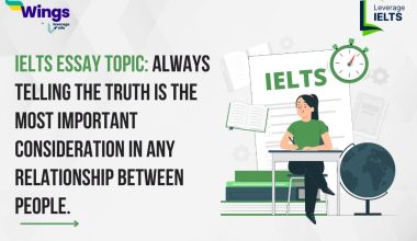 Always telling the truth is the most important consideration in any relationship between people.