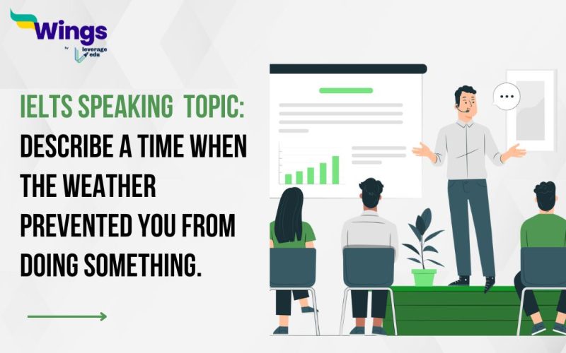 Describe a time when the weather prevented you from doing something.