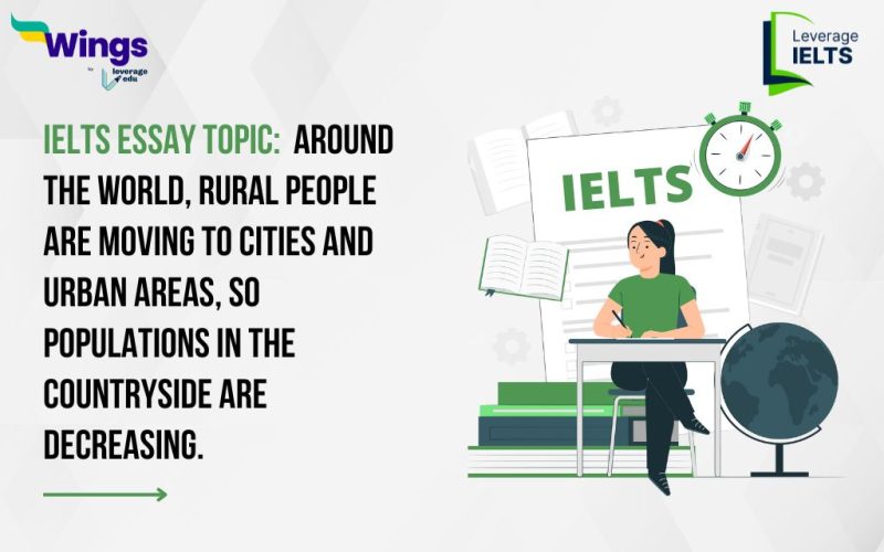 Around the world, rural people are moving to cities and urban areas, so populations in the countryside are decreasing.