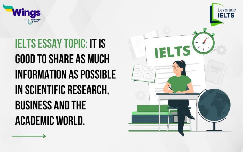 It is good to share as much information as possible in scientific research, business and the academic world.