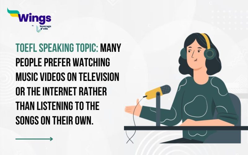 Many people prefer watching music videos on television or the Internet rather than listening to the songs on their own.