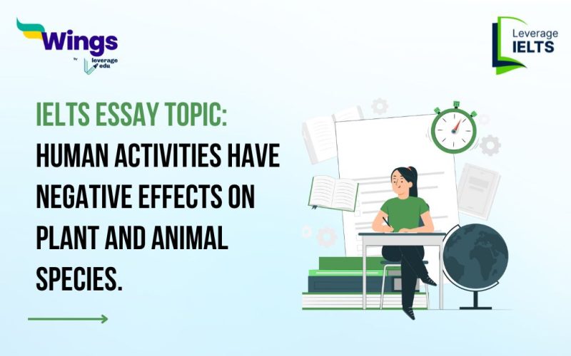 Human activities have negative effects on plant and animal species.